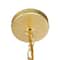 Hello Honey® Marina Small Round Gold Metal & Natural Capiz Chandelier Style Pendant Ceiling Light